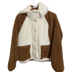 Revolve X Plush Sherpa Teddy Jacket Size S